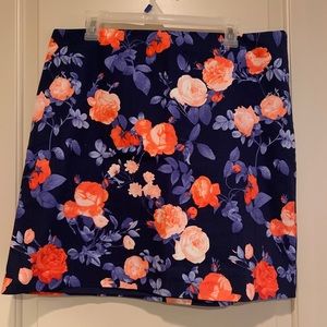 NEW! Talbots floral design Pencil skirt size 14